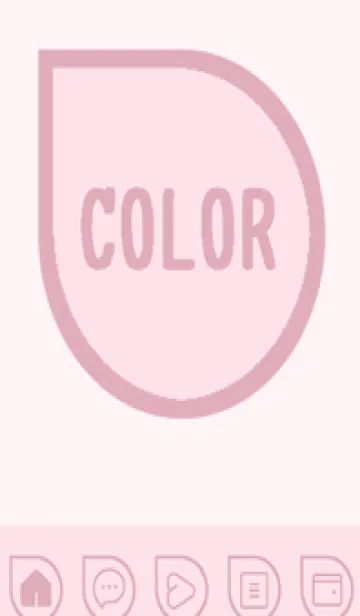 [LINE着せ替え] pink color J60の画像1