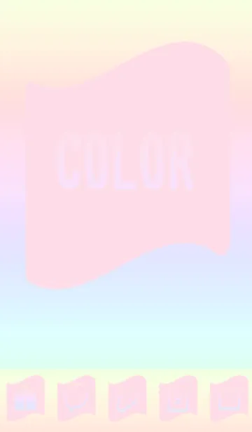 [LINE着せ替え] pink color rainbow P06の画像1