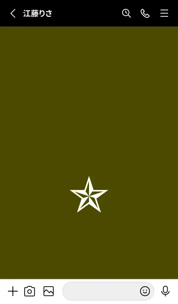 [LINE着せ替え] シンプル ロック スター _135の画像2