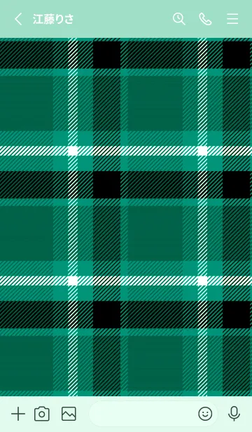[LINE着せ替え] チェック ハート /17の画像2