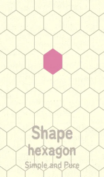 [LINE着せ替え] 六角形のきせかえ ロータスピンクの画像1