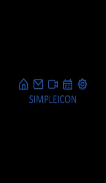 [LINE着せ替え] SIMPLE ICON -BLACK101の画像1