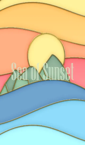 [LINE着せ替え] Sea of Sunset Enamel Pin 9の画像1