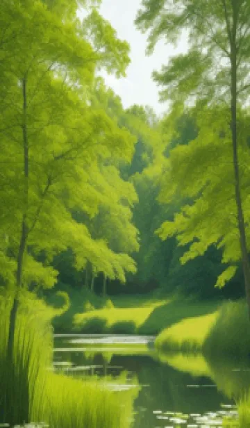 [LINE着せ替え] 田園風光-春の丘の草原 uwNjlの画像1