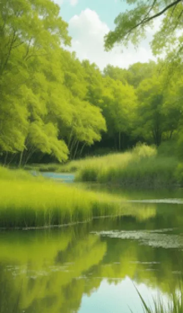 [LINE着せ替え] 田園風光-春の丘の草原 i6ESaの画像1