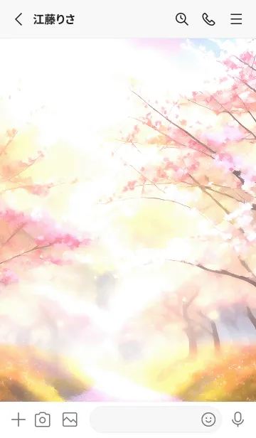 [LINE着せ替え] 優美な春の風景の着せかえ(Spring-437)の画像2