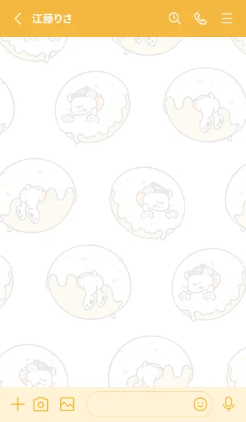 [LINE着せ替え] ドニーのドーナツ着せ替えの画像2