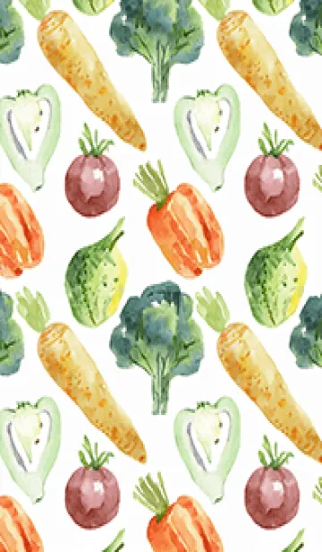 [LINE着せ替え] 【シンプル】お野菜の着せかえ#541の画像1