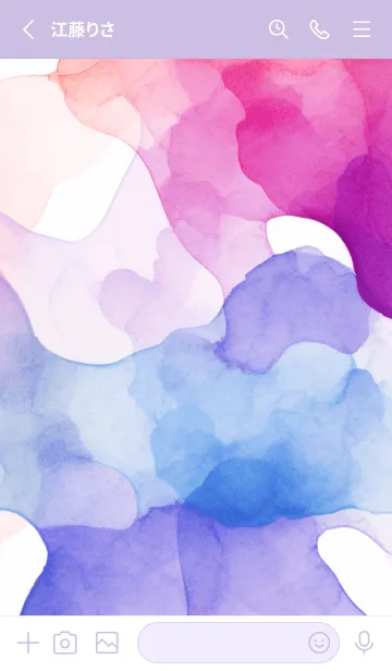 [LINE着せ替え] Beautiful Watercolor-COLORFUL 3の画像2