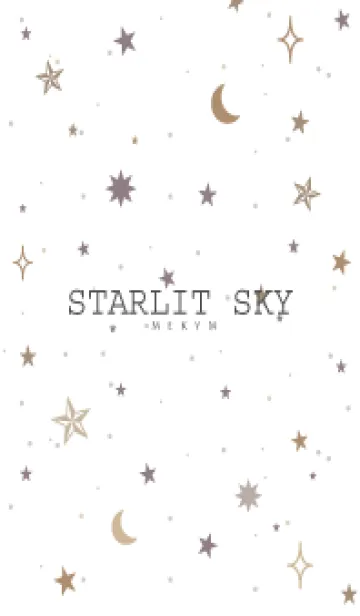 [LINE着せ替え] SIMPLE STAR-STARLIT SKY WHITE- 7の画像1