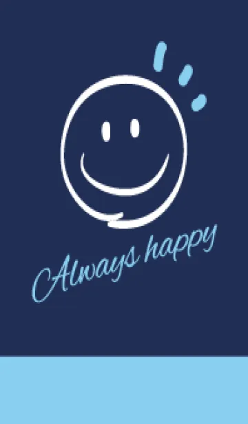 [LINE着せ替え] Always happy -Navy&Blue 6-の画像1