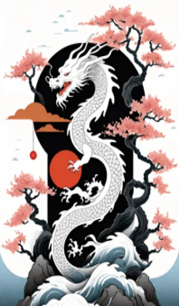 [LINE着せ替え] 人間関係桃花の龍 Wf799の画像1