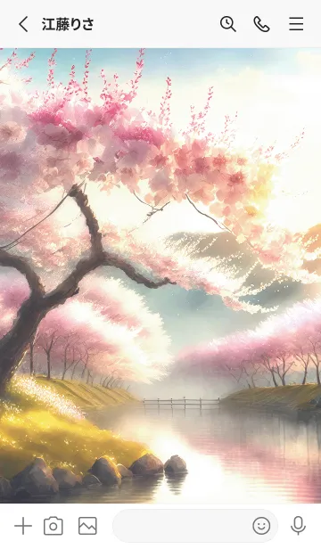 [LINE着せ替え] 優美な春の風景の着せかえ(Spring-445)の画像2