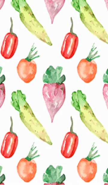 [LINE着せ替え] 【シンプル】お野菜の着せかえ#551の画像1