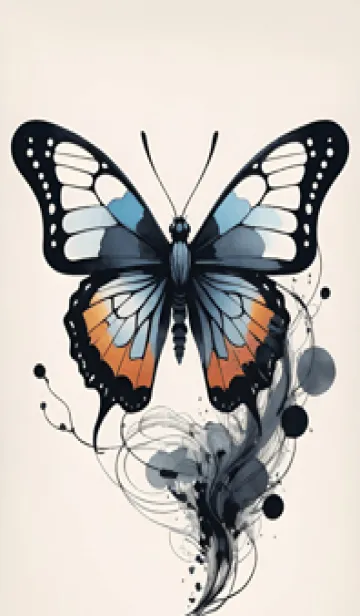 [LINE着せ替え] ハッピーな蝶 WYMh7の画像1