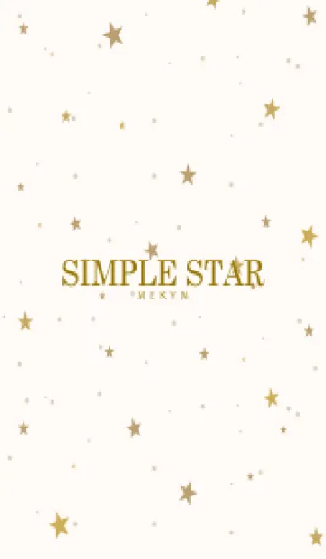 [LINE着せ替え] SIMPLE STAR-NATURAL YELLOW- 7の画像1