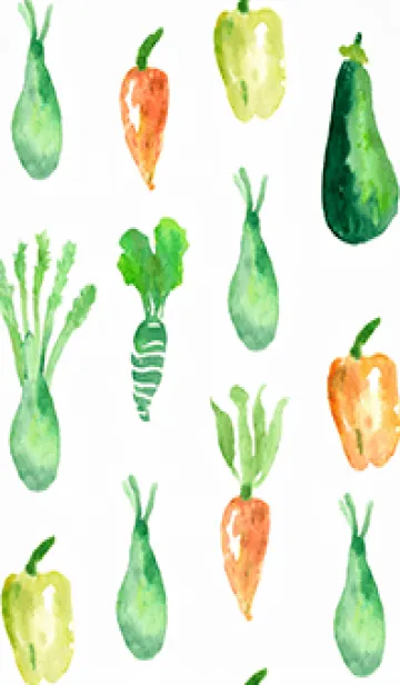 [LINE着せ替え] 【シンプル】お野菜の着せかえ#552の画像1