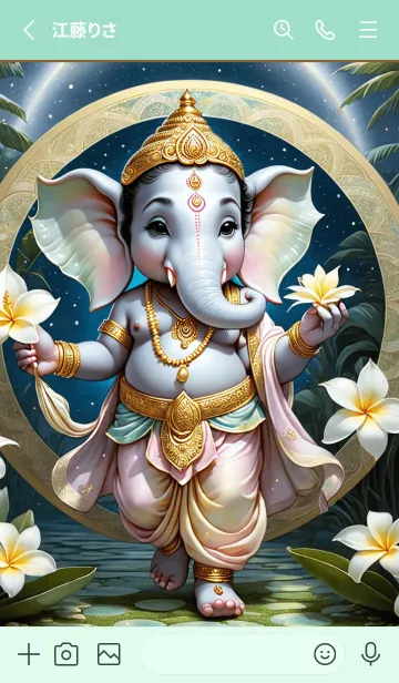 [LINE着せ替え] Ganesha Rich & Money Flow Theme (JP)の画像2