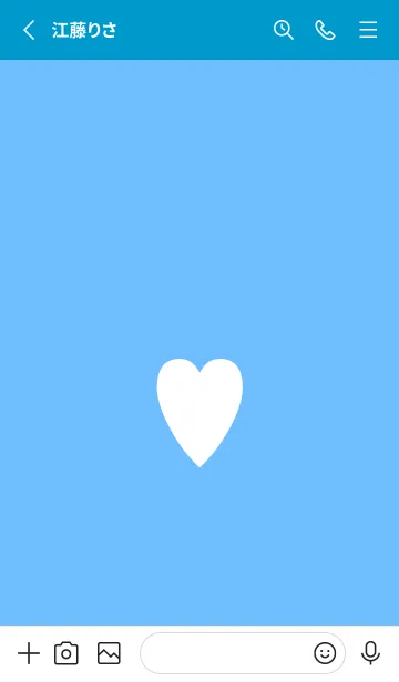 [LINE着せ替え] シンプル ハート 137の画像2