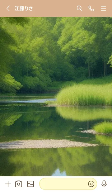 [LINE着せ替え] 田園風光-春の丘の草原 zt9Cwの画像2