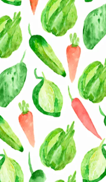 [LINE着せ替え] 【シンプル】お野菜の着せかえ#554の画像1