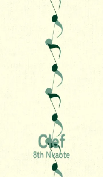 [LINE着せ替え] 八分音符1 海松藍色の画像1