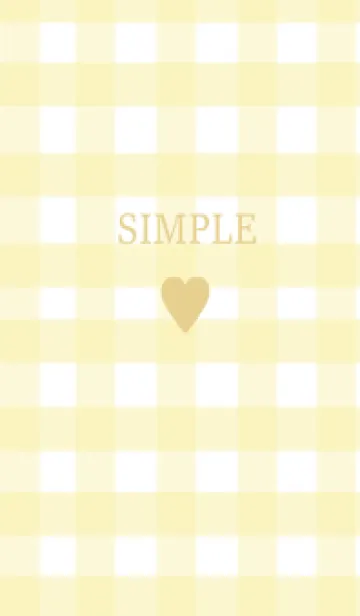 [LINE着せ替え] SIMPLE HEART :check lemonadeの画像1