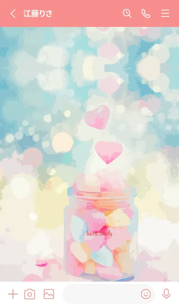 [LINE着せ替え] red パステルキャディの画像2