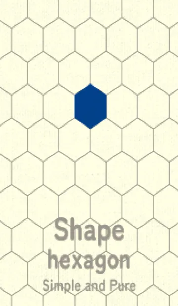 [LINE着せ替え] 六角形のきせかえ ローヤルブルーの画像1