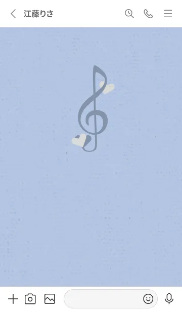 [LINE着せ替え] ト音記号＆♥ マウスの画像2