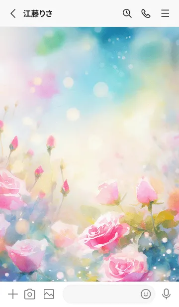 [LINE着せ替え] 薔薇(バラ)の花の着せかえ(R3771)の画像2