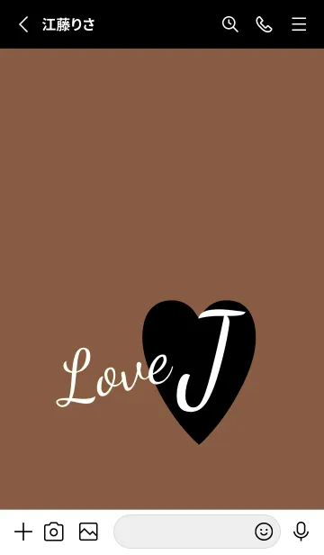 [LINE着せ替え] ラブ イニシャル ”J” 16の画像2