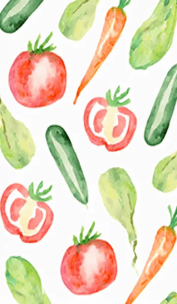 [LINE着せ替え] 【シンプル】お野菜の着せかえ#567の画像1