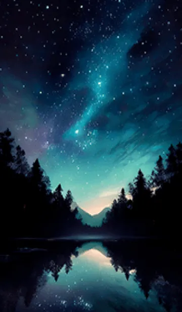 [LINE着せ替え] 綺麗な星空の夜景着せかえ#824の画像1