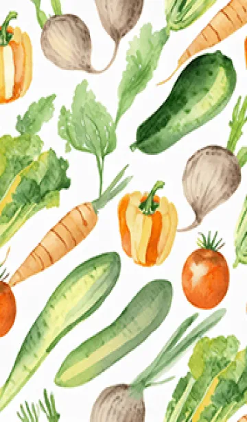 [LINE着せ替え] 【シンプル】お野菜の着せかえ#564の画像1