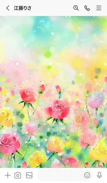 [LINE着せ替え] 薔薇(バラ)の花の着せかえ(R3775)の画像2