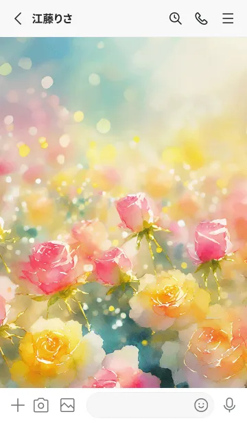 [LINE着せ替え] 薔薇(バラ)の花の着せかえ(R3776)の画像2