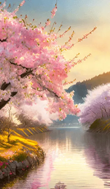 [LINE着せ替え] 優美な春の風景の着せかえ(Spring-461)の画像1