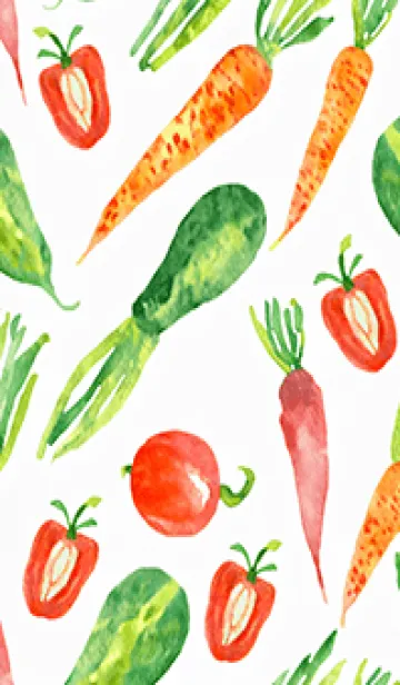 [LINE着せ替え] 【シンプル】お野菜の着せかえ#562の画像1