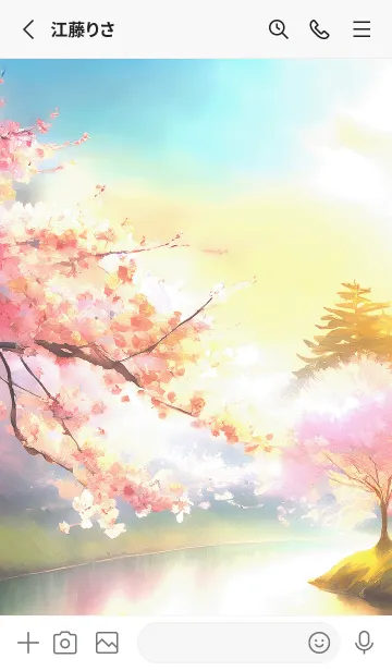 [LINE着せ替え] 優美な春の風景の着せかえ(Spring-463)の画像2