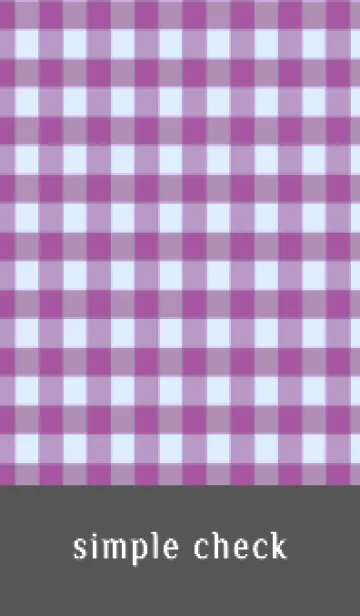 [LINE着せ替え] シンプル チェック 110の画像1