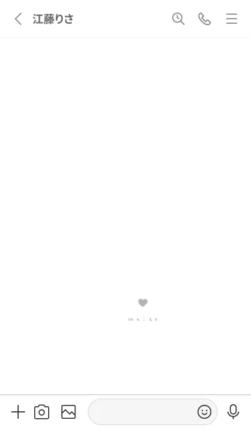 [LINE着せ替え] ホワイトとグレー。の画像2