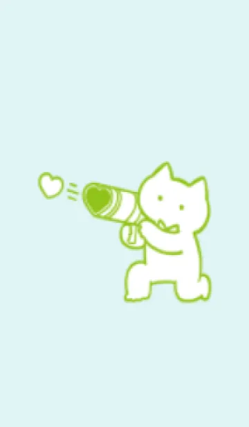 [LINE着せ替え] 推しねこ(green20)の画像1