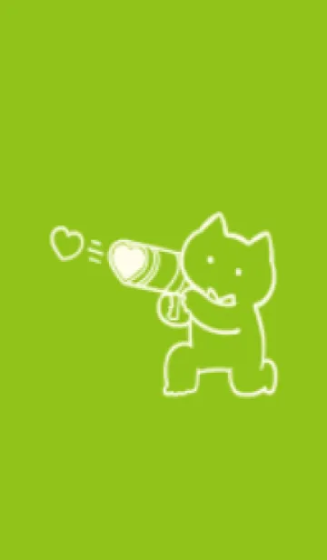 [LINE着せ替え] 推しねこ(green21)の画像1