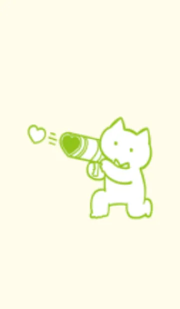 [LINE着せ替え] 推しねこ(green22)の画像1
