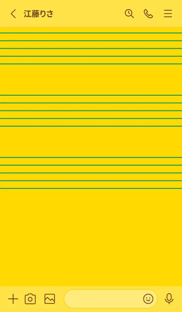 [LINE着せ替え] 五線譜1 黄色の画像2