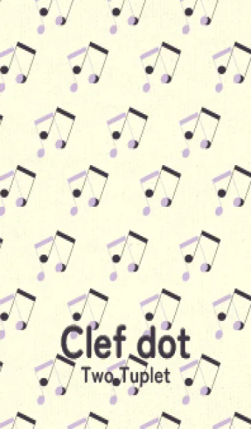 [LINE着せ替え] 2連符柄  ライラックの画像1