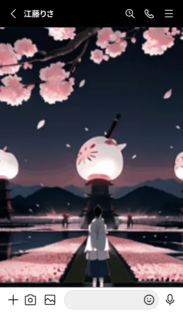 [LINE着せ替え] 桜花繚乱 #EFKaL15。の画像2