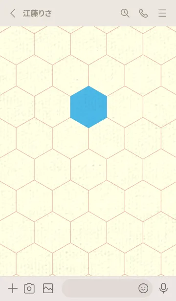 [LINE着せ替え] 六角形のきせかえ ミヨゾティの画像2