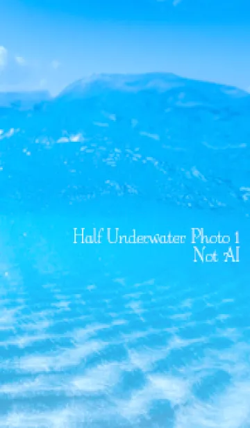 [LINE着せ替え] Half Underwater Photo 1 Not AIの画像1